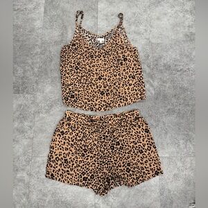 Leopard Print Sleepwear Set